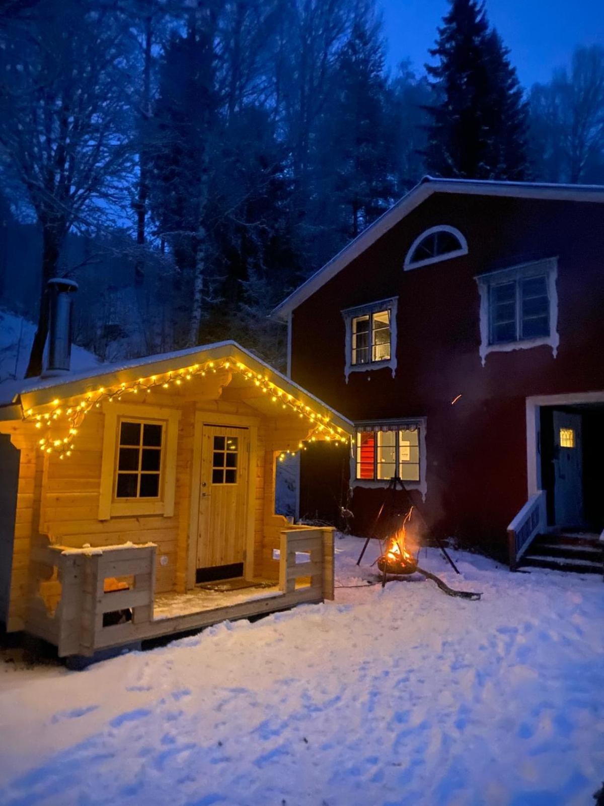 Charmig Villa Med Bastu Och Snabbt Wifi Långav Buitenkant foto
