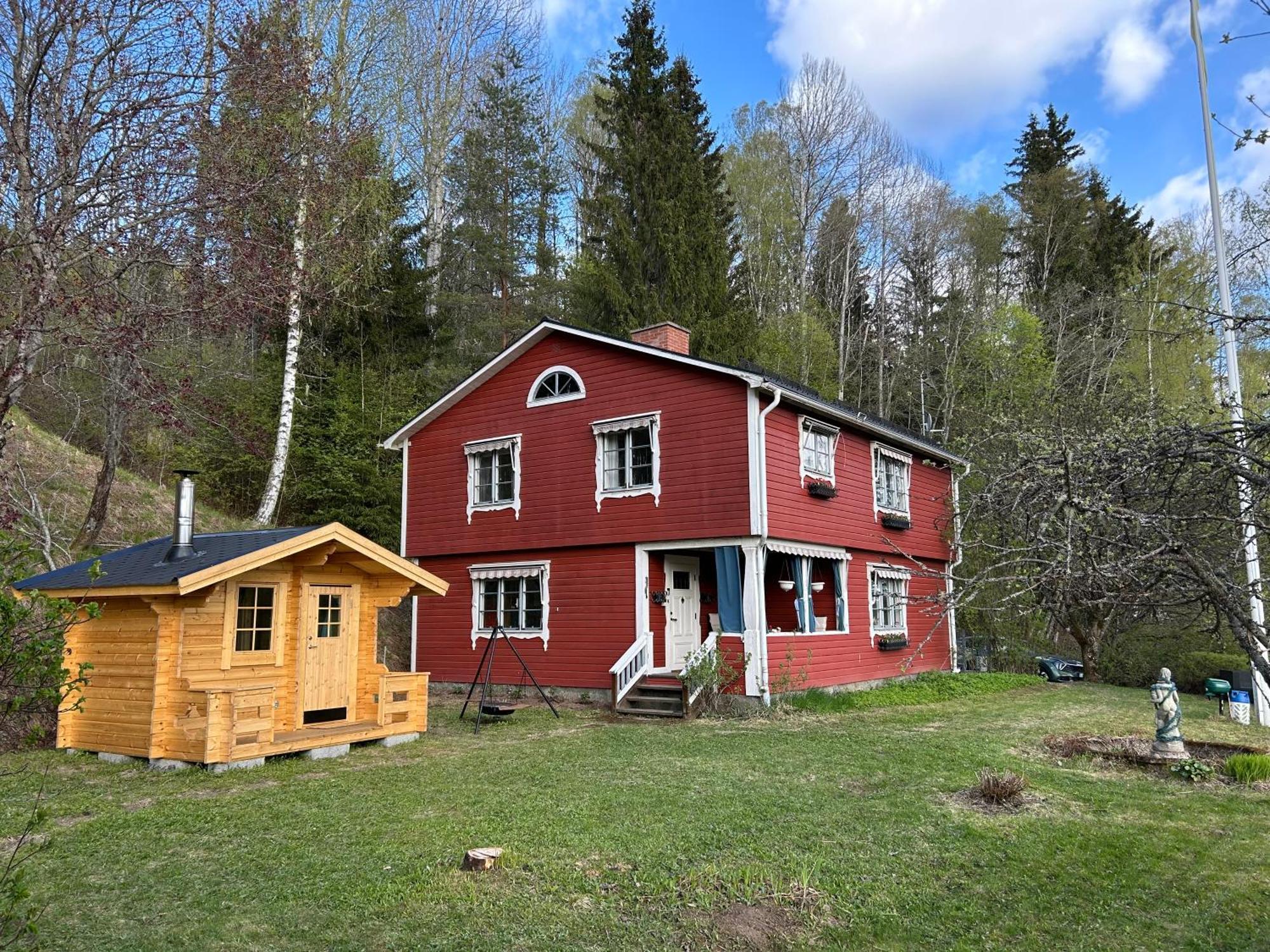 Charmig Villa Med Bastu Och Snabbt Wifi Långav Buitenkant foto